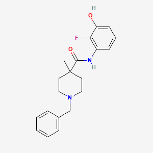 1-benzyl-N-(2-fluoro-3-hydroxyphenyl)-4-methylpiperidine-4-carboxamide