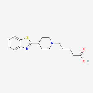 5-[4-(1,3-Benzothiazol-2-yl)piperidin-1-yl]pentanoic acid