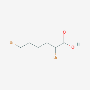 molecular formula C6H10Br2O2 B076689 2,6-二溴己酸 CAS No. 13137-43-4
