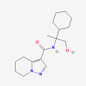 N-(2-cyclohexyl-1-hydroxypropan-2-yl)-4,5,6,7-tetrahydropyrazolo[1,5-a]pyridine-3-carboxamide