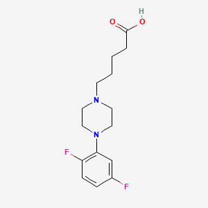 molecular formula C15H20F2N2O2 B7668911 5-[4-(2,5-Difluorophenyl)piperazin-1-yl]pentanoic acid 