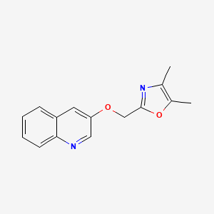 4,5-Dimethyl-2-(quinolin-3-yloxymethyl)-1,3-oxazole