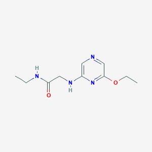 molecular formula C10H16N4O2 B7668941 2-[(6-ethoxypyrazin-2-yl)amino]-N-ethylacetamide 