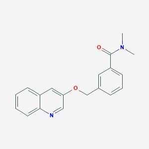 N,N-dimethyl-3-(quinolin-3-yloxymethyl)benzamide