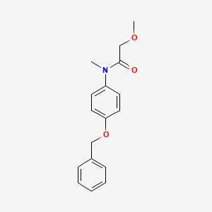 2-methoxy-N-methyl-N-(4-phenylmethoxyphenyl)acetamide