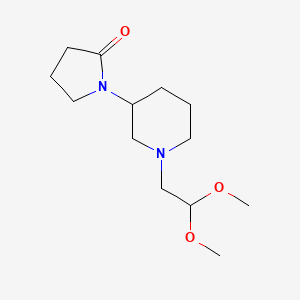 1-[1-(2,2-Dimethoxyethyl)piperidin-3-yl]pyrrolidin-2-one