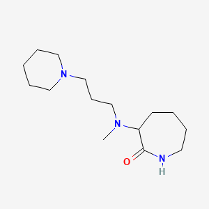 3-[Methyl(3-piperidin-1-ylpropyl)amino]azepan-2-one