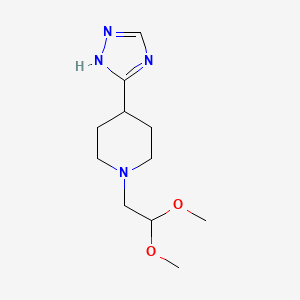 1-(2,2-dimethoxyethyl)-4-(1H-1,2,4-triazol-5-yl)piperidine