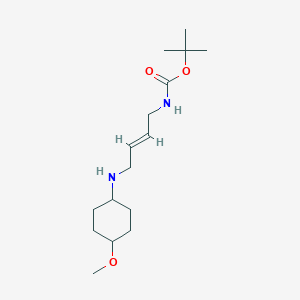 tert-butyl N-[(E)-4-[(4-methoxycyclohexyl)amino]but-2-enyl]carbamate