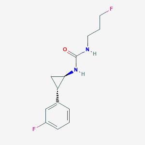 1-[(1R,2S)-2-(3-fluorophenyl)cyclopropyl]-3-(3-fluoropropyl)urea