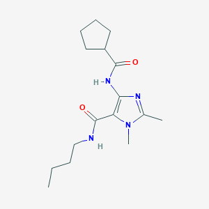 N-butyl-5-(cyclopentanecarbonylamino)-2,3-dimethylimidazole-4-carboxamide