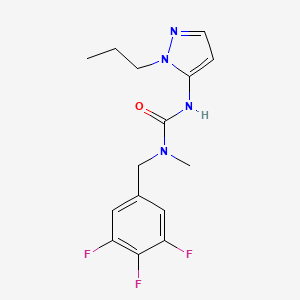 1-Methyl-3-(2-propylpyrazol-3-yl)-1-[(3,4,5-trifluorophenyl)methyl]urea