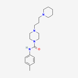 N-(4-methylphenyl)-4-(3-piperidin-1-ylpropyl)piperazine-1-carboxamide