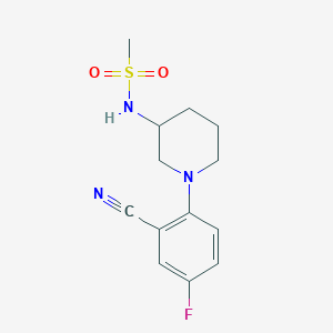 N-[1-(2-cyano-4-fluorophenyl)piperidin-3-yl]methanesulfonamide