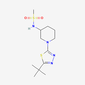 N-[1-(5-tert-butyl-1,3,4-thiadiazol-2-yl)piperidin-3-yl]methanesulfonamide