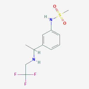 N-[3-[1-(2,2,2-trifluoroethylamino)ethyl]phenyl]methanesulfonamide