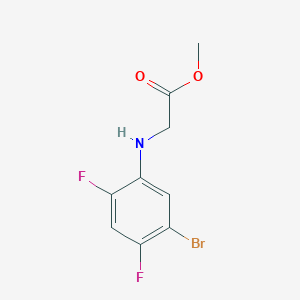 Methyl 2-(5-bromo-2,4-difluoroanilino)acetate