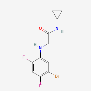 2-(5-bromo-2,4-difluoroanilino)-N-cyclopropylacetamide