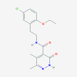 N-[2-(5-chloro-2-ethoxyphenyl)ethyl]-3,4-dimethyl-6-oxo-1H-pyridazine-5-carboxamide