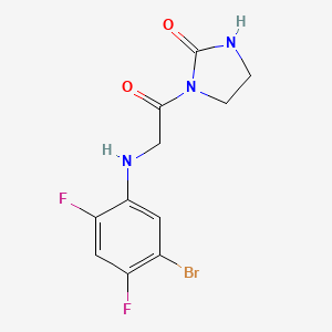 1-[2-(5-Bromo-2,4-difluoroanilino)acetyl]imidazolidin-2-one