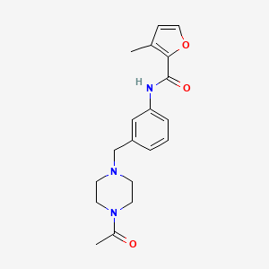 N-[3-[(4-acetylpiperazin-1-yl)methyl]phenyl]-3-methylfuran-2-carboxamide