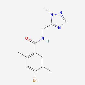 4-bromo-2,5-dimethyl-N-[(2-methyl-1,2,4-triazol-3-yl)methyl]benzamide