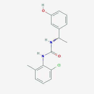 1-(2-chloro-6-methylphenyl)-3-[(1S)-1-(3-hydroxyphenyl)ethyl]urea