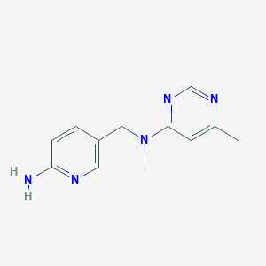 N-[(6-aminopyridin-3-yl)methyl]-N,6-dimethylpyrimidin-4-amine