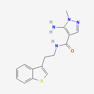 5-amino-N-[2-(1-benzothiophen-3-yl)ethyl]-1-methylpyrazole-4-carboxamide