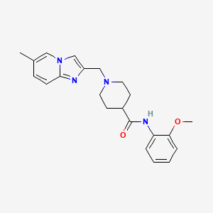 N-(2-methoxyphenyl)-1-[(6-methylimidazo[1,2-a]pyridin-2-yl)methyl]piperidine-4-carboxamide