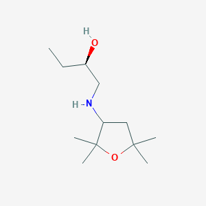 molecular formula C12H25NO2 B7669590 (2R)-1-[(2,2,5,5-tetramethyloxolan-3-yl)amino]butan-2-ol 