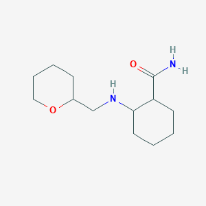 2-(Oxan-2-ylmethylamino)cyclohexane-1-carboxamide