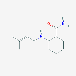 2-(3-Methylbut-2-enylamino)cyclohexane-1-carboxamide