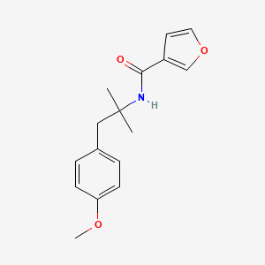 N-[1-(4-methoxyphenyl)-2-methylpropan-2-yl]furan-3-carboxamide