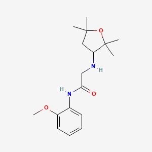 N-(2-methoxyphenyl)-2-[(2,2,5,5-tetramethyloxolan-3-yl)amino]acetamide