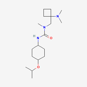 1-[[1-(Dimethylamino)cyclobutyl]methyl]-1-methyl-3-(4-propan-2-yloxycyclohexyl)urea