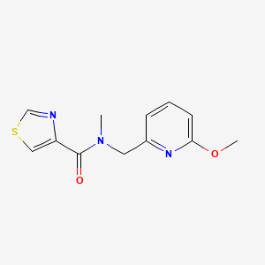 N-[(6-methoxypyridin-2-yl)methyl]-N-methyl-1,3-thiazole-4-carboxamide