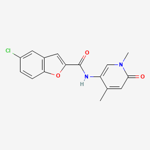 5-chloro-N-(1,4-dimethyl-6-oxopyridin-3-yl)-1-benzofuran-2-carboxamide