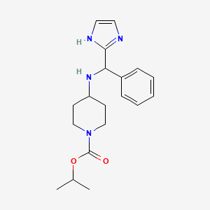 propan-2-yl 4-[[1H-imidazol-2-yl(phenyl)methyl]amino]piperidine-1-carboxylate