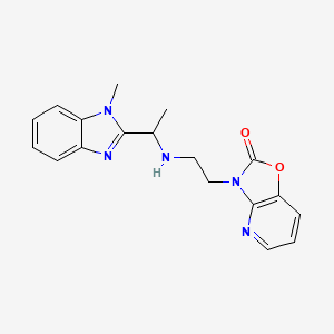 3-[2-[1-(1-Methylbenzimidazol-2-yl)ethylamino]ethyl]-[1,3]oxazolo[4,5-b]pyridin-2-one