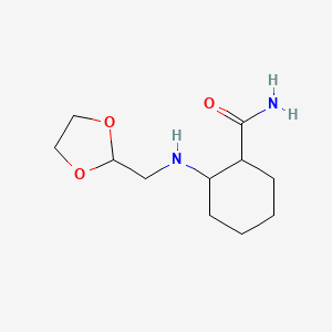 2-(1,3-Dioxolan-2-ylmethylamino)cyclohexane-1-carboxamide