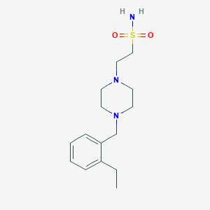 2-[4-[(2-Ethylphenyl)methyl]piperazin-1-yl]ethanesulfonamide