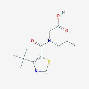 2-[(4-Tert-butyl-1,3-thiazole-5-carbonyl)-propylamino]acetic acid