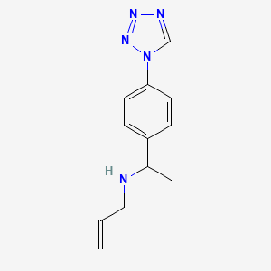 N-[1-[4-(tetrazol-1-yl)phenyl]ethyl]prop-2-en-1-amine