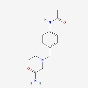 2-[(4-Acetamidophenyl)methyl-ethylamino]acetamide