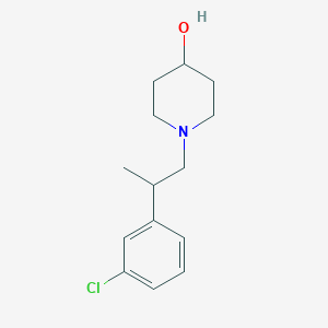 1-[2-(3-Chlorophenyl)propyl]piperidin-4-ol