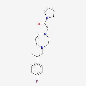 2-[4-[2-(4-Fluorophenyl)propyl]-1,4-diazepan-1-yl]-1-pyrrolidin-1-ylethanone