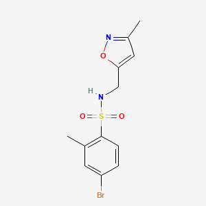 4-bromo-2-methyl-N-[(3-methyl-1,2-oxazol-5-yl)methyl]benzenesulfonamide