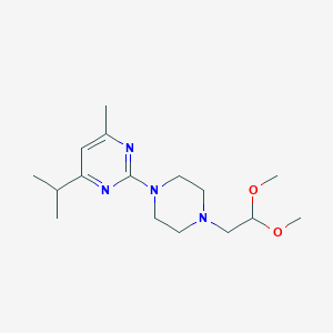 2-[4-(2,2-Dimethoxyethyl)piperazin-1-yl]-4-methyl-6-propan-2-ylpyrimidine