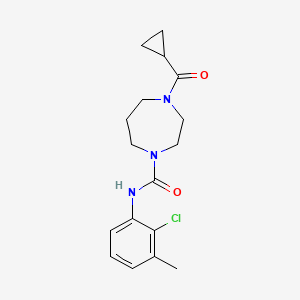 N-(2-chloro-3-methylphenyl)-4-(cyclopropanecarbonyl)-1,4-diazepane-1-carboxamide